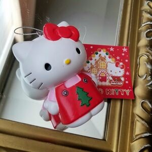 ❗Hello Kitty Holiday Christmas Tree Outfit Red Green Figurine Ornament❗